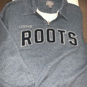 Roots Canada sweater 3/4 zip